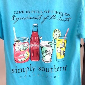 Simply Southern women’s blue shirt